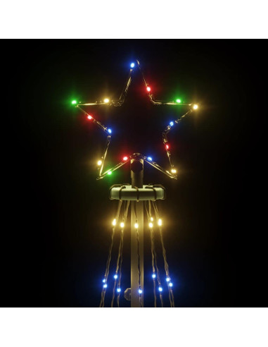 Albero di Natale a Cono Colorato 310 LED 100x300 cm