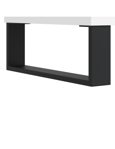 Comodino Bianco 40x35x50 cm in Legno Multistrato