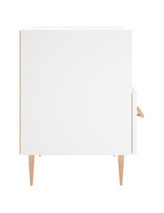 Comodini 2 pz Bianchi 40x35x47,5 cm in Legno Multistrato 2