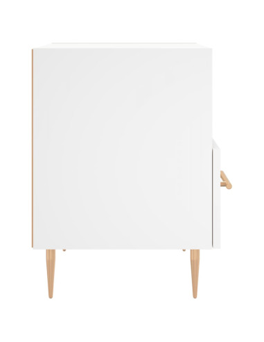 Comodini 2 pz Bianchi 40x35x47,5 cm in Legno Multistrato