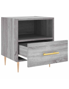 Comodini 2 pz Grigio Sonoma 40x35x47,5 cm in Legno Multistrato