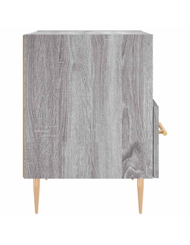 Comodini 2 pz Grigio Sonoma 40x35x47,5 cm in Legno Multistrato