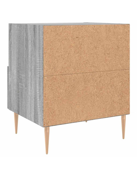 Comodini 2 pz Grigio Sonoma 40x35x47,5 cm in Legno Multistrato