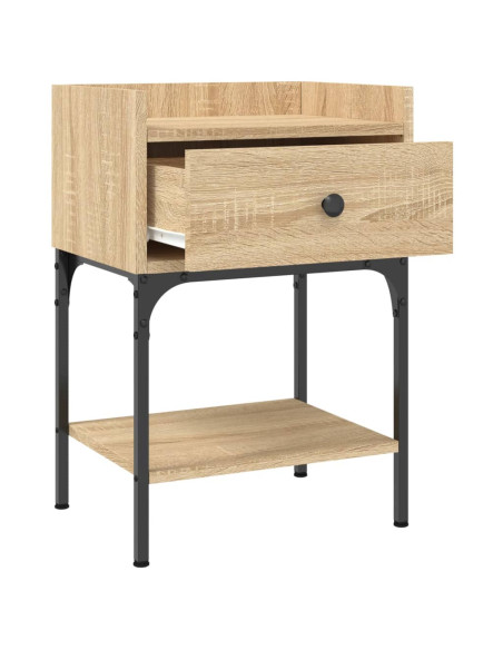 Comodini 2 pz Rovere Sonoma 40,5x31x60 cm in Legno Multistrato