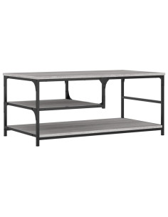 Tavolino da Salotto Grigio Sonoma 90x49x40 cm Legno Multistrato