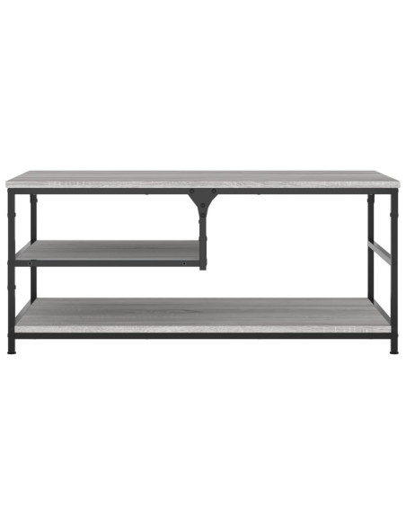 Tavolino da Salotto Grigio Sonoma 90x49x40 cm Legno Multistrato