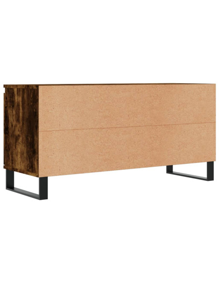 Mobile Porta TV Rovere Fumo 104x35x50 cm in Legno Multistrato