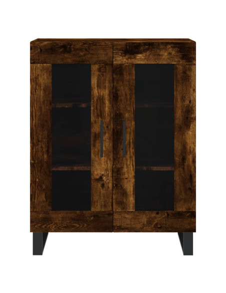 Credenza Rovere Fumo  69,5x34x180 cm in Legno Multistrato