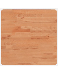 Piano per Tavolo 50x50x4 cm Quadrato Legno Massello di Faggio