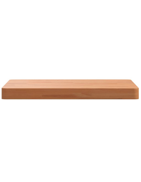 Piano per Tavolo 50x50x4 cm Quadrato Legno Massello di Faggio