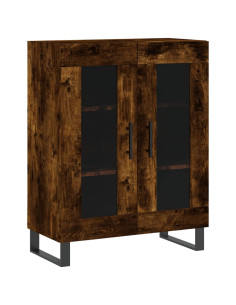 Credenza Rovere Fumo  69,5x34x180 cm in Legno Multistrato