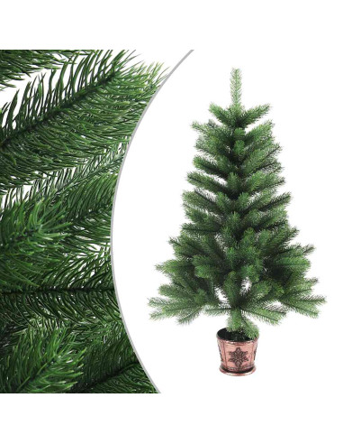 Albero di Natale Artificiale Realistico con Punte 90 cm Verde