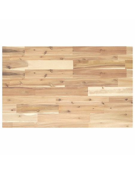 Piano da Bagno Non Trattato 80x50x4 cm Legno Massello di Acacia