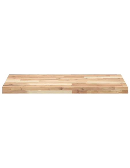 Piano da Bagno Non Trattato 80x50x4 cm Legno Massello di Acacia