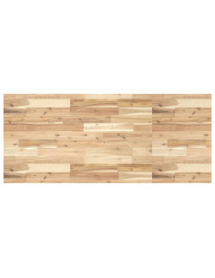 Piano da Bagno Non Trattato 140x60x4cm Legno Massello di Acacia