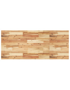 Piano da Bagno Finitura a Olio 120x60x4 cm in Legno di Acacia