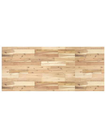 Piano da Bagno Non Trattato 120x60x4cm Legno Massello di Acacia