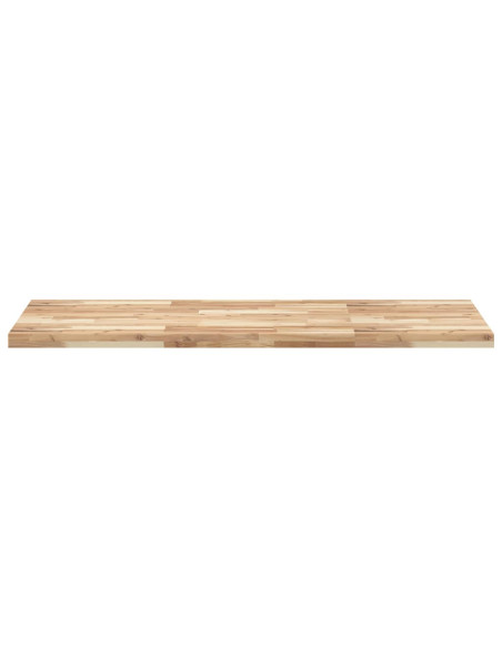 Piano da Bagno Non Trattato 120x60x4cm Legno Massello di Acacia