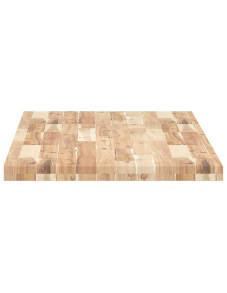 Piano da Bagno Non Trattato 120x60x4cm Legno Massello di Acacia