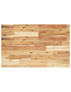 Piano da Bagno Finitura a Olio 60x50x4 cm in Legno di Acacia