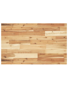 Piano da Bagno Finitura a Olio 160x50x4 cm in Legno di Acacia