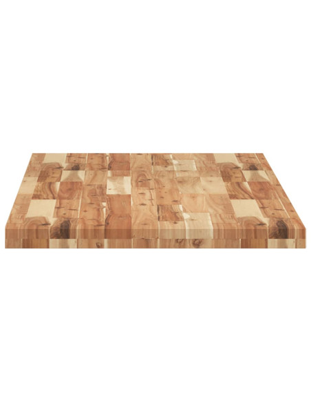 Piano da Bagno Finitura a Olio 140x60x4 cm in Legno di Acacia