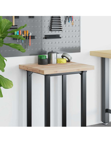 Piano Scrivania Non Trattato 60x50x4cm Legno Massello di Acacia