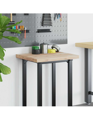 Piano Scrivania Non Trattato 80x50x4cm Legno Massello di Acacia