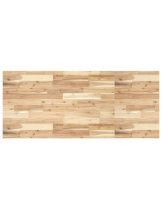Piano Scrivania Non Trattato 140x60x4cm Legno Massello Acacia