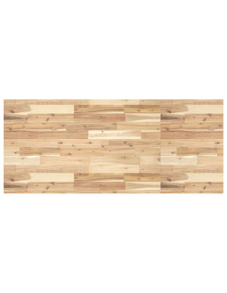 Piano Scrivania Non Trattato 140x60x4cm Legno Massello Acacia