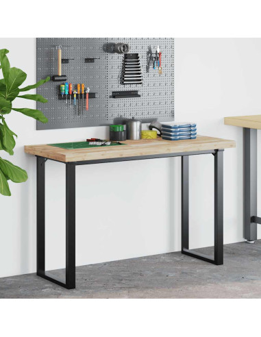 Piano Scrivania Non Trattato 140x60x4cm Legno Massello Acacia