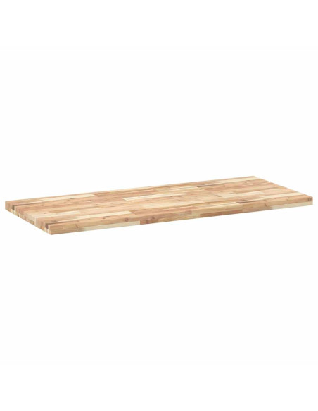 Piano Scrivania Non Trattato 140x60x4cm Legno Massello Acacia