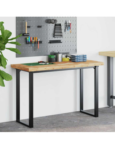 Piano Scrivania a Olio 140x60x4 cm Legno Massello Acacia