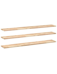 Mensole da Parete 3 pz 160x20x2 cm Legno Acacia Non Trattato