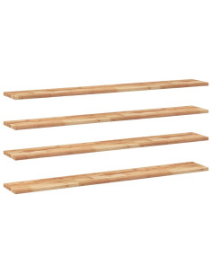 Mensole da Parete 4 pz 160x20x2 cm Legno Acacia Rifinito a Olio