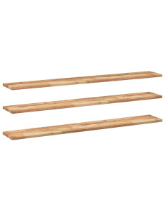 Mensole da Parete 3 pz 160x20x2 cm Legno Acacia Rifinito a Olio