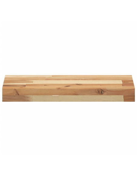 Mensole da Parete 4 pz 60x20x4 cm Legno Acacia Rifinito a Olio