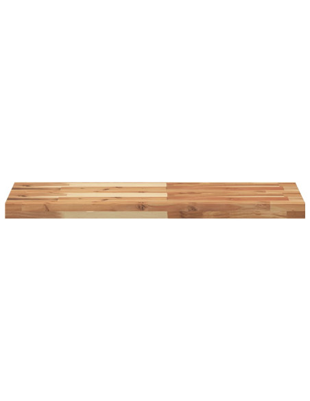 Mensole da Parete 2 pz 80x30x4 cm Legno Acacia Rifinito a Olio