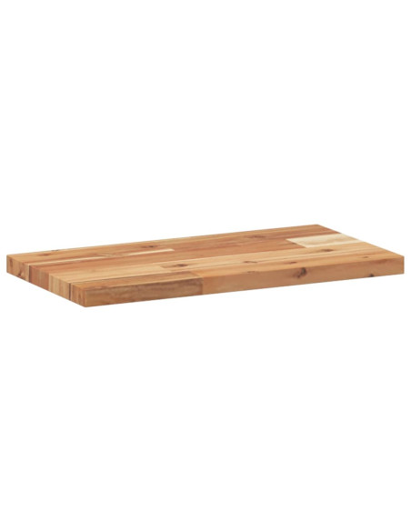 Mensole da Parete 2 pz 60x20x2 cm Legno Acacia Rifinito a Olio