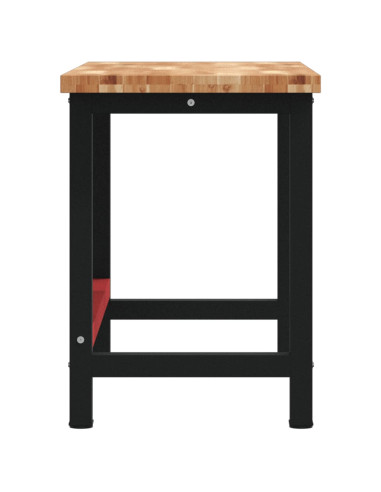 Banco da Lavoro 140x60x83 cm Legno Massello Acacia Rettangolare