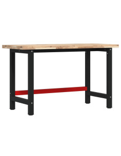 Banco da Lavoro 140x60x83 cm Legno Massello Acacia Rettangolare