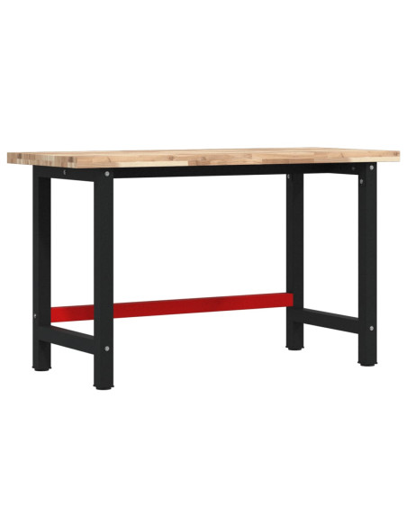 Banco da Lavoro 140x60x83 cm Legno Massello Acacia Rettangolare