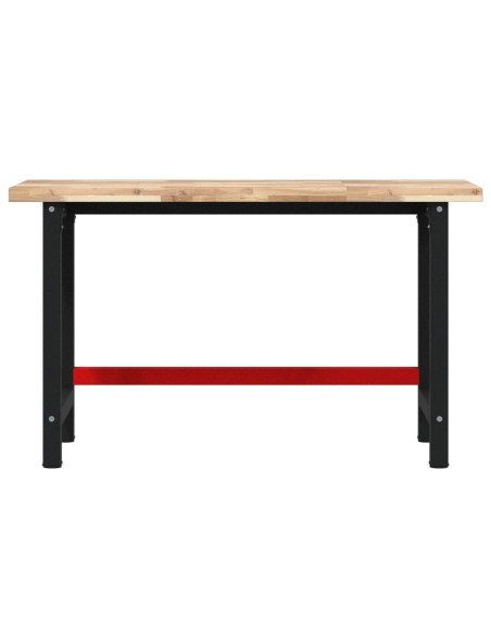Banco da Lavoro 140x60x83 cm Legno Massello Acacia Rettangolare