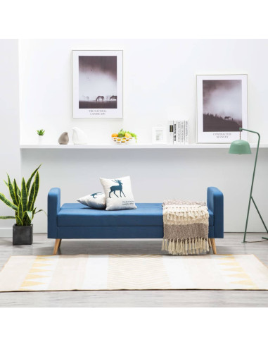 Divano in Tessuto Blu