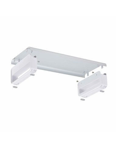 StarTech.com Supporto per monitor ergonomico, fino a 15 kg, altezza fissa 9 cm, rialzo per monitor da tavolo/portatile, piattafo