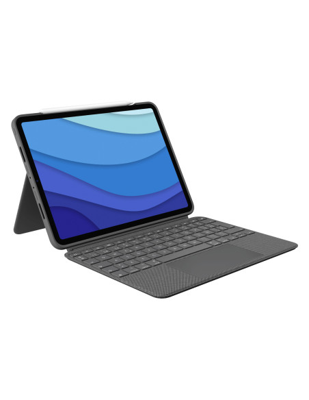 Logitech Combo Touch QWERTY Spagnolo Smart Connector Grigio