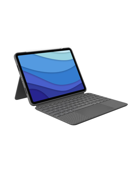 Logitech Combo Touch QWERTY Spagnolo Smart Connector Grigio