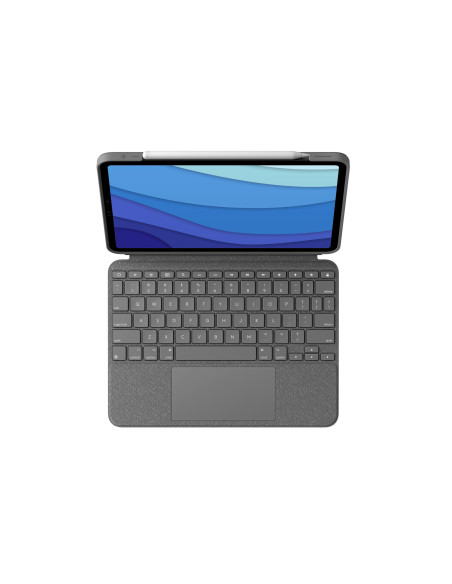Logitech Combo Touch QWERTY Spagnolo Smart Connector Grigio