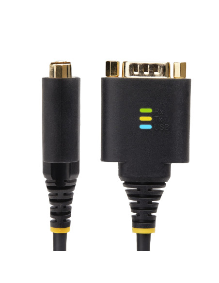 StarTech.com Cavo da USB a seriale a 2 porte da 60 cm, Viti/dadi DB9 intercambiabili, ritenzione COM, USB-A a DB9 RS232, FTDI, p