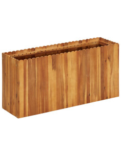 Letto Rialzato da Giardino 100x30x50 cm in Massello di Acacia